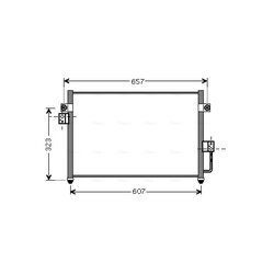 Kondenzátor klimatizácie AVA QUALITY COOLING HY5134