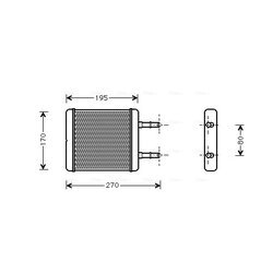 Výmenník tepla vnútorného kúrenia AVA QUALITY COOLING HY6061