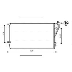 Kondenzátor klimatizácie AVA QUALITY COOLING HYA5246D