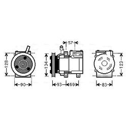 Kompresor klimatizácie AVA QUALITY COOLING HYAK264