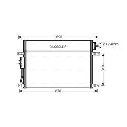 Kondenzátor klimatizácie AVA QUALITY COOLING JEA5050