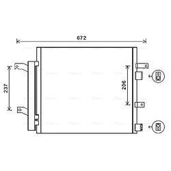 Kondenzátor klimatizácie AVA QUALITY COOLING JR5056D