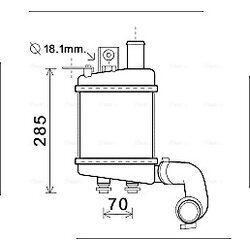 Chladič plniaceho vzduchu AVA QUALITY COOLING KA4154