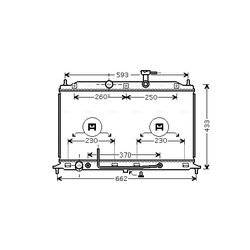 Chladič motora AVA QUALITY COOLING KAA2152