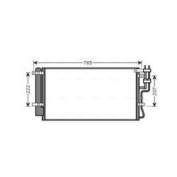 Kondenzátor klimatizácie AVA QUALITY COOLING KAA5110D