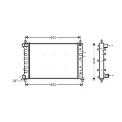 Chladič motora AVA QUALITY COOLING LCA2076