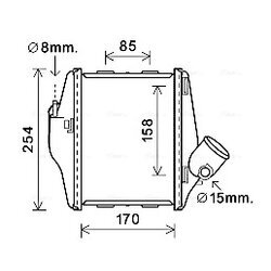 Chladič plniaceho vzduchu AVA QUALITY COOLING MCA4016