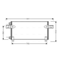 Kondenzátor klimatizácie AVA QUALITY COOLING MNA5020