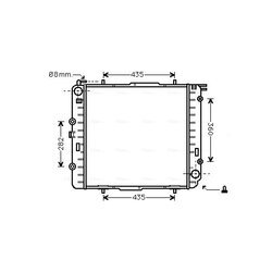 Chladič motora AVA QUALITY COOLING MS2038