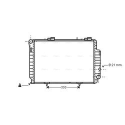 Chladič motora AVA QUALITY COOLING MS2263