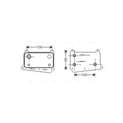 Chladič motorového oleja AVA QUALITY COOLING MS3376