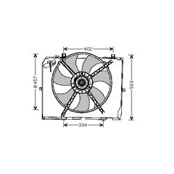 Ventilátor chladenia motora AVA QUALITY COOLING MS7503