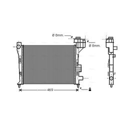 Chladič motora AVA QUALITY COOLING MSA2247