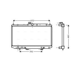 Chladič motora AVA QUALITY COOLING MT2153