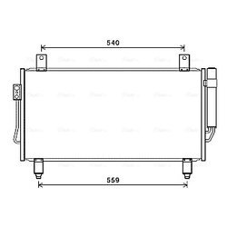 Kondenzátor klimatizácie AVA QUALITY COOLING MT5252D