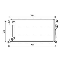 Kondenzátor klimatizácie AVA QUALITY COOLING MTA5220D