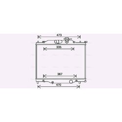 Chladič motora AVA QUALITY COOLING MZ2286