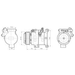 Kompresor klimatizácie AVA QUALITY COOLING MZAK303