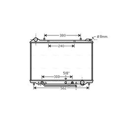 Chladič motora AVA QUALITY COOLING OL2405