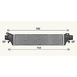 Chladič plniaceho vzduchu AVA QUALITY COOLING OL4725