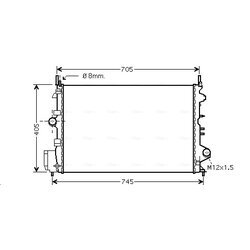 Chladič motora AVA QUALITY COOLING OLA2462