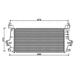 Chladič plniaceho vzduchu AVA QUALITY COOLING OLA4548