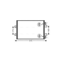 Kondenzátor klimatizácie AVA QUALITY COOLING RTA5406