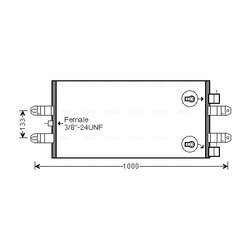 Kondenzátor klimatizácie AVA QUALITY COOLING SC5047