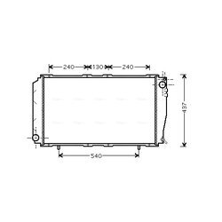 Chladič motora AVA QUALITY COOLING SU2043