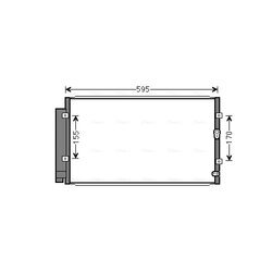 Kondenzátor klimatizácie AVA QUALITY COOLING SU5102D