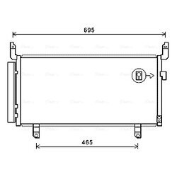 Kondenzátor klimatizácie AVA QUALITY COOLING SU5104D