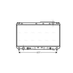 Chladič motora AVA QUALITY COOLING TO2229