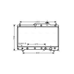 Chladič motora AVA QUALITY COOLING TO2336