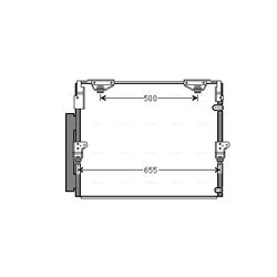Kondenzátor klimatizácie AVA QUALITY COOLING TO5560D
