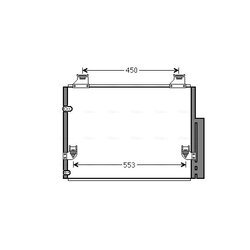 Kondenzátor klimatizácie AVA QUALITY COOLING TO5563D