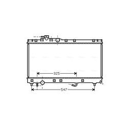 Chladič motora AVA QUALITY COOLING TOA2350