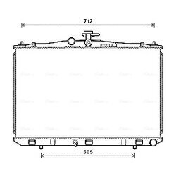 Chladič motora AVA QUALITY COOLING TOA2670