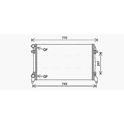 Chladič motora AVA QUALITY COOLING VN2402