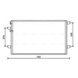 Kondenzátor klimatizácie AVA QUALITY COOLING VN5379