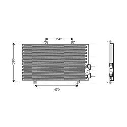 Kondenzátor klimatizácie AVA QUALITY COOLING AL5063