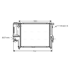 Chladič motora AVA QUALITY COOLING BW2121