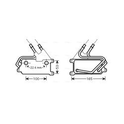 Chladič oleja automatickej prevodovky AVA QUALITY COOLING BW3315