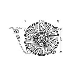 Ventilátor chladenia motora AVA QUALITY COOLING CN7526