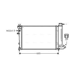 Chladič motora AVA QUALITY COOLING CNA2135