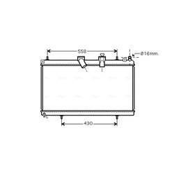 Chladič motora AVA QUALITY COOLING CNA2229