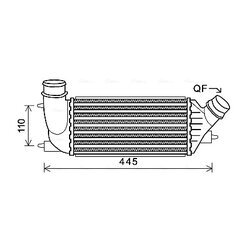 Chladič plniaceho vzduchu AVA QUALITY COOLING CNA4270