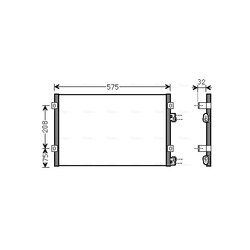 Kondenzátor klimatizácie AVA QUALITY COOLING CR5071