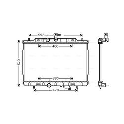 Chladič motora AVA QUALITY COOLING DN2291