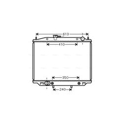 Chladič motora AVA QUALITY COOLING DN2303