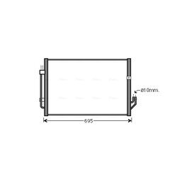 Kondenzátor klimatizácie AVA QUALITY COOLING DN5331